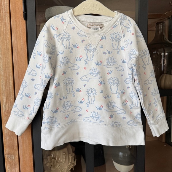 TBBC sweater just lion around Cassidy Comfy Crewneck sweatshirt girl boy toddler - Picture 1 of 5